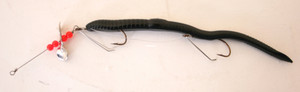 Creme 0103-3-1 Scoundrel Rigged - Worm, 6", Black, 1 Rig and Spare - 0103-3-1 Creme 0103-3-1 Scoundrel Rigged - Worm, 6", Black, 1 Rig and Spare - 0103-3-1