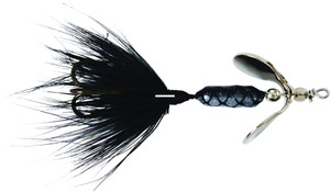 Wordens 202-BL Rooster Tail In-Line - Spinner, 1/32 oz, Treble Hook, Black - 202-BL Wordens 202-BL Rooster Tail In-Line - Spinner, 1/32 oz, Treble Hook, Black - 202-BL