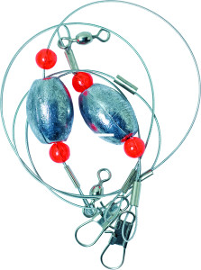 Eagle Claw L833 Lazer Sharp Ready - Rig 18" with 1-1/2oz Egg Sinker 2Pk - L833