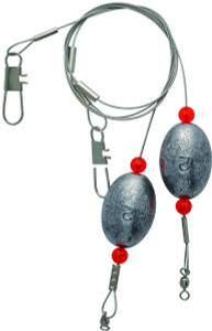 Eagle Claw L832-2 Lazer Sharp Ready - Rig 18" 2oz Egg Sinker 2 Per Pkg - L832-2