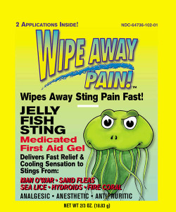 Marine Sports 1825 Wipe Away Sting - Stop Medicated First Aid Gel - 1825