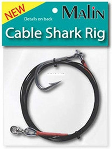 Malin 5SR14-CC-C Cable Shark Rig - Stainless 14/0 Circle Hook 5' - 5SR14-CC-C