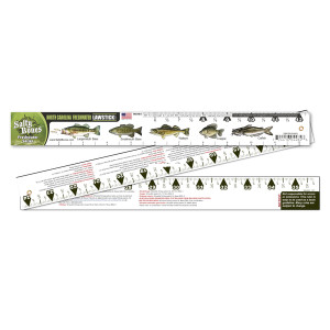 Salty Bones SBFR99FWNC Folding - Fishing Ruler with North Carolina - SBFR99FWNC Salty Bones SBFR99FWNC Folding - Fishing Ruler with North Carolina - SBFR99FWNC