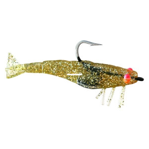 DOA FSH2.75-6P-313 Shrimp Lure - 2.75", 6 Pack - Gold Glitter - FSH2.75-6P-313 DOA FSH2.75-6P-313 Shrimp Lure - 2.75", 6 Pack - Gold Glitter - FSH2.75-6P-313