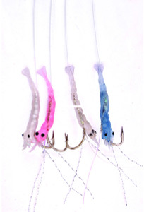 Eagle Claw L945-4 Lazer Sharp Bait - Rig Shrimp Multi-Colored Nickel Hook - L945-4 Eagle Claw L945-4 Lazer Sharp Bait - Rig Shrimp Multi-Colored Nickel Hook - L945-4