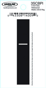 Hardline 3SCBP-I 3" Blk Letter I -  - 3SCBP-I Hardline 3SCBP-I 3" Blk Letter I -  - 3SCBP-I
