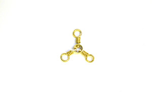Eagle Claw 01151-029 3-Way Swivel - Brass Sz 2/0 2Pk - 01151-029 Eagle Claw 01151-029 3-Way Swivel - Brass Sz 2/0 2Pk - 01151-029