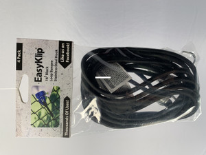 EasyKlip BL416B 16" Black Loop - Bungee 4 Pk W/Stainless Steel Hook - BL416B EasyKlip BL416B 16" Black Loop - Bungee 4 Pk W/Stainless Steel Hook - BL416B