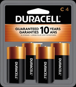 Duracell DURMN1400R4ZX17 C - Coppertop Alkaline Battery, Carded - DURMN1400R4ZX17 Duracell DURMN1400R4ZX17 C - Coppertop Alkaline Battery, Carded - DURMN1400R4ZX17