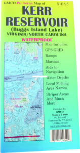 GMCO 10620PS Kerr Reservoir Sheet - Map Pro Series GPS/Folded - 10620PS
