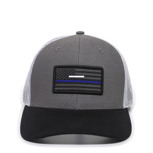 Outdoor Cap USA-150-GW Show your - Support Meshback Flag Cap, Police - USA-150-GW Outdoor Cap USA-150-GW Show your - Support Meshback Flag Cap, Police - USA-150-GW