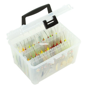 Plano 350500 Hydro-Flo Hanging Bait - Stowaway Box w/3 Adj Racks Clear - 350500