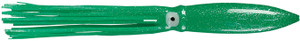 Sea Striker BHS910-GRN Bulbhead - Squid Skirt, 9", Green, 10/Pack - BHS910-GRN