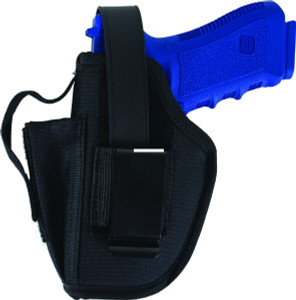 Allen 44501 Ambidextrous Belt - Holster, Flap Closure, w/Mag Pouch - 44501