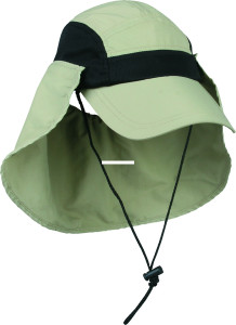 Outdoor Cap RR-002 River Runner/ - Flats Hat Khaki/ Black Detachable - RR-002 Outdoor Cap RR-002 River Runner/ - Flats Hat Khaki/ Black Detachable - RR-002