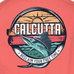 Calcutta RTSM-CS-2XL Reto Sun - Marlin T-shirt No Pocket Coral Silk - RTSM-CS-2XL