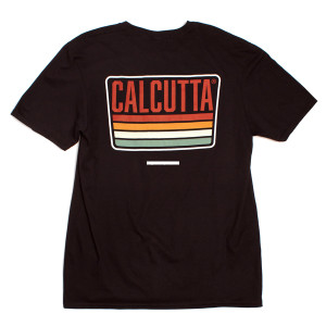 Calcutta LP-BLK-XL License Plate - Short Sleeve Garment Dyed T-shirt - LP-BLK-XL