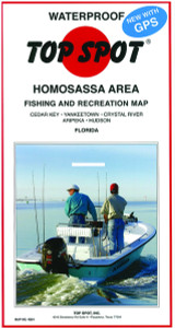 Top Spot N201 Map- Homosassa Area - Cedar Key To Hudson - N201