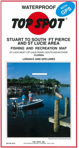 Top Spot N215 Map- Stuart Ft Pierce - St Lucie Inlet To S Indian River - N215