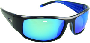 Sea Striker 273 Thresher Sunglasses - Black/Blue Mirror Lenses Polarized - 273