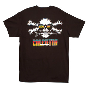 Calcutta GLAS-BLK-3XL Original Logo - with Glasses Short Sleeve T-shirt - GLAS-BLK-3XL