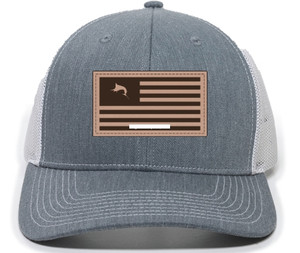 Outdoor Cap BRCMARL35 OC771 Style - Cap, Leather Patch Marlin Flag Logo - BRCMARL35