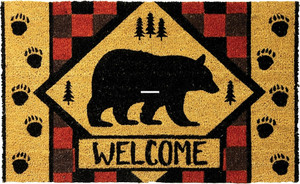 Rivers Edge 2540 Coir Doormats - - 30in x 18in Bear - 2540
