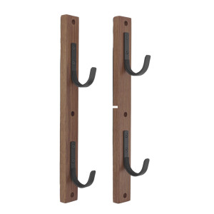 Allen 5659 Gun Collector 2 Place - Wood With Metal Hooks - 5659