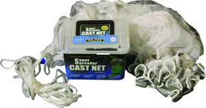 Fitec 10170 RS750 Super Spreader - Cast Net Clear Mono 3/8" Mesh, 7' - 10170 Fitec 10170 RS750 Super Spreader - Cast Net Clear Mono 3/8" Mesh, 7' - 10170