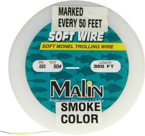 Malin PM50-300 Soft Wire Soft Monel - Trolling Wire Pre-Marked 300' Spool - PM50-300