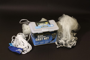 Fitec 11480 SS1000 Super Spreader - Cast Net Clear Mono 5/8" Mesh, 8' - 11480 Fitec 11480 SS1000 Super Spreader - Cast Net Clear Mono 5/8" Mesh, 8' - 11480