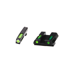 Hi-Viz GLN321 LiteWave H3 sight - Tritium, Green litepipes w/white - GLN321 Hi-Viz GLN321 LiteWave H3 sight - Tritium, Green litepipes w/white - GLN321