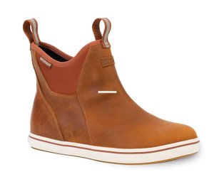 Xtratuf XAL-700 Men's Leather Ankle - Deck Boot Burnt Orange Size 8.5 - XAL-700