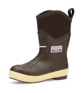 Xtratuf 22612-9 Elite Mid Boot 12" - 5mm Neoprene Insulated, Brown, Sz 9 - 22612-9