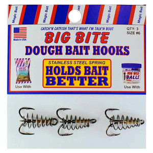 Magic Bait - Bait Holder - 3pk Treble Spring #6 - Magic Bait - Bait Holder - 3pk Treble Spring #6 -