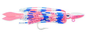 AFW - Alien Squid Head Jig - 2.5oz Pink/clear/blue -