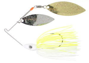 Boogerman - Pulsator Metal Flake Spinnerbait - 1/2oz Wht Chart Ni Gold - Boogerman - Pulsator Metal Flake Spinnerbait - 1/2oz Wht Chart Ni Gold -