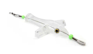 Clarkspoon - Resin Sea Bird 4.5 - 4.5in Clear W/480lb Wire -