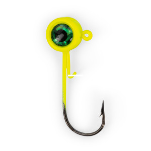 ACC Crappie Stix Big Eye Jig Heads-1/32oz Chartreuse