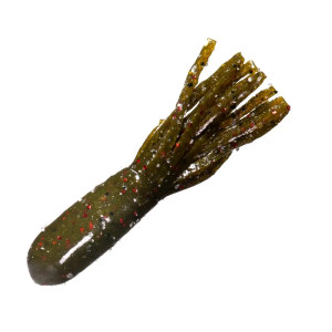 Arkie 2.75" Salty Double Dipped Tubes 8pk - Green Pumpkin Red Pepper