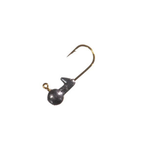 Arkie Unpainted Ball Head Jig, Gold Hook 1/8oz 10pk