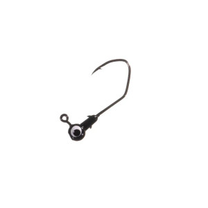 Arkie 1/32oz Painted Sickle Hook Jig Heads - #11 Black