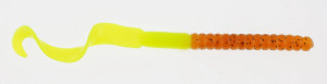 Berkley 7" Power Worm 13/pkg - Pumpkin Chartreuse