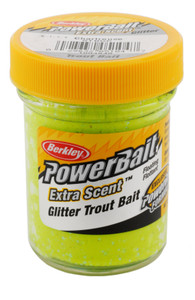 Powerbait Glitter Trout Bait - Chartreuse