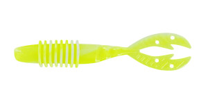 Big Bite Baits 3.75" Kamikaze Swimon - Chartreuse White Swirl