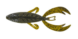 Big Bite Baits 4" Rojas Fighting Frog 7pk - Green Pumpkin