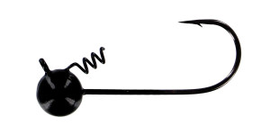 Big Bite Baits 1/16oz Fintwist Head 4pk - Green Pumpkin