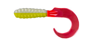 Big Bite Baits 3" Curl Tail Grub 10pk - Bad Blood