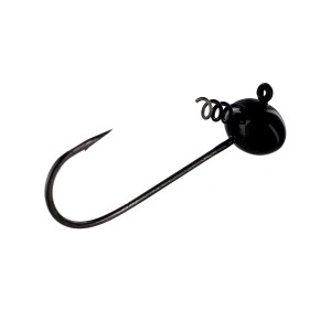 Big Bite Baits 1/4oz Football Shaky Head 4pk - Black