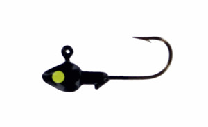 Big Bite Baits Big Bite Minnow Jig 8pk - 1/8 oz Black/Chart Eye